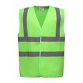 Chaleco alta visibilidad poliéster Velcro Lime S