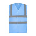 Chaleco alta visibilidad reciclado Sky Blue XL