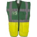 Chaleco alta visibilidad reflectante con bolsillos Paramedic Green / Hi Vis Yellow L