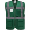 Chaleco alta visibilidad reflectante con bolsillos Paramedic Green M