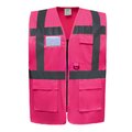 Chaleco alta visibilidad reflectante con bolsillos Pink 3Xl
