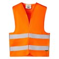 Chaleco Alta Visibilidad con Velcro Naranja Fluor M-L