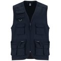 Chaleco de Trabajo con Cremallera Marino 2XL