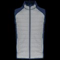 Chaleco deportivo unisex Marl Grey / Sporty Navy XL