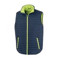 Chaleco eco con bolsillos laterales Navy / Lime Xl