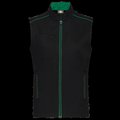 Chaleco hombre con bolsillos Black / Kelly Green S