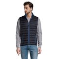 Chaleco Ligero Hombre Cuello Alto Azul Mar S