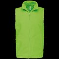 Chaleco micropolar hombre cremallera y bolsillos Lime XL