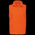 Chaleco micropolar hombre cremallera y bolsillos Orange L