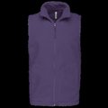 Chaleco micropolar hombre cremallera y bolsillos Purple S