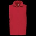 Chaleco micropolar hombre cremallera y bolsillos Red M