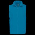 Chaleco micropolar hombre cremallera y bolsillos Tropical Blue M