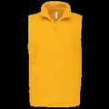 Chaleco micropolar hombre cremallera y bolsillos Yellow M