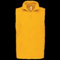 Chaleco micropolar hombre cremallera y bolsillos Yellow S