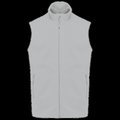 Chaleco micropolar reciclado unisex Snow Grey 5Xl