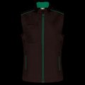 Chaleco mujer con bolsillos Black / Kelly Green M