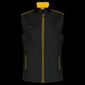 Chaleco mujer con bolsillos Black / Yellow XS