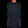 Chaleco mujer con bolsillos Navy / Fluorescent Orange Xs
