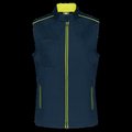 Chaleco mujer con bolsillos Navy / Fluorescent Yellow 3XL