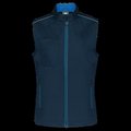 Chaleco mujer con bolsillos Navy / Light Royal Blue M