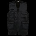 Chaleco multibolsillos con forro unisex Black XS