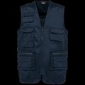 Chaleco multibolsillos con forro unisex Navy M