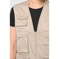 Chaleco multibolsillos con forro unisex