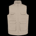 Chaleco multibolsillos unisex Beige 4XL