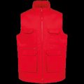 Chaleco multibolsillos unisex Red 4Xl