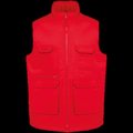 Chaleco multibolsillos unisex Red M