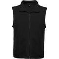 Chaleco Polar Cuello Alto 2 Bolsillos Negro 2XL