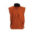 Chaleco Polar con Interior en Negro Naranja M