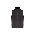 Chaleco polar unisex con cremallera Dark Grey / Black L