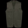 Chaleco polialgodón multibolsillos Dark Khaki 4XL