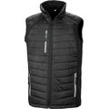 Chaleco Softshell acolchado reciclado Black / Grey M