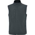 Chaleco softshell cremallera y forro polar PLOMO OSCURO 2XL