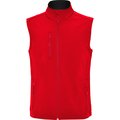 Chaleco softshell cremallera y forro polar Rojo Xl