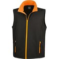 Chaleco Softshell hombre resistente al agua Black / Orange Xxl