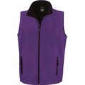 Chaleco Softshell hombre resistente al agua Purple / Black Xl