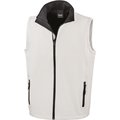 Chaleco Softshell hombre resistente al agua White / Black XXL