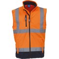 Chaleco Softshell con reflectante Hi Vis Orange / Navy L
