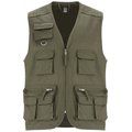 Chaleco de Trabajo con Cremallera Verde militar S