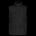 Chaleco de trabajo de poliéster Black Xl