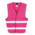 Chaleco de varios colores con banda de alta visibilidad Fluorescent Pink XXL/3XL