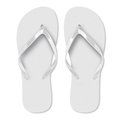 Chanclas de playa con tira Blanco