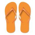 Chanclas de playa con tira Naranja
