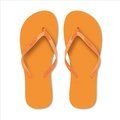 Chanclas de playa con tiras PVC Naranja