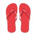 Chanclas de playa con tiras PVC Rojo