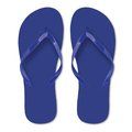 Chanclas de playa con tiras PVC talla L Azul