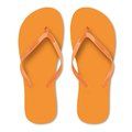 Chanclas de playa con tiras PVC talla L Naranja